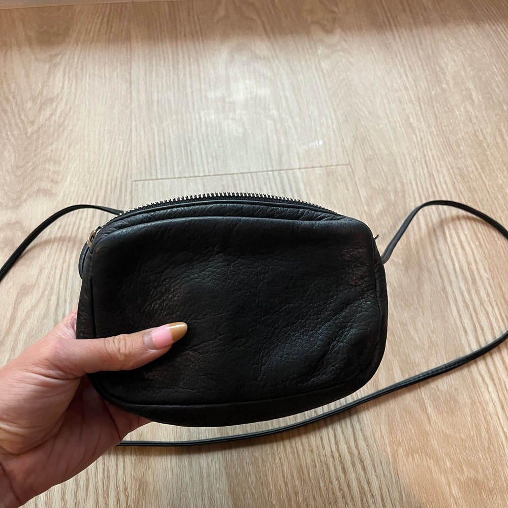 Baggu leather crossbody mini bag